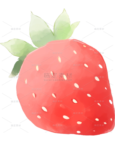 夏季果蔬卡通可爱草莓通用元素素材