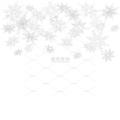 冬天通用简约落雪雪花元素