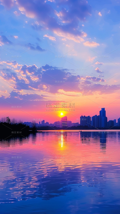 风光通用实景天空倒影背景图片素材