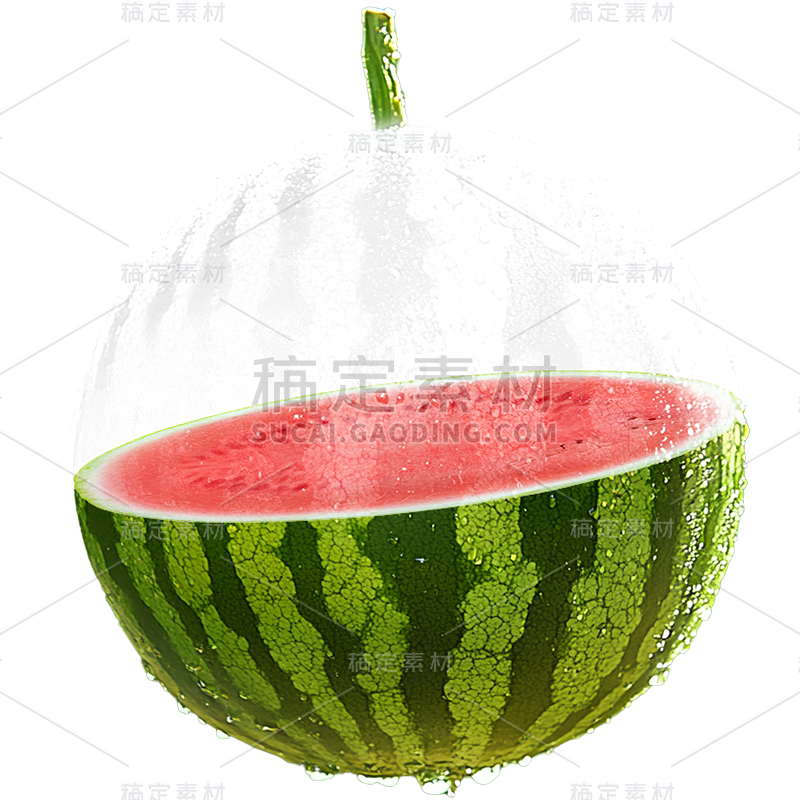 果蔬通用半透明写实水果元素贴纸 