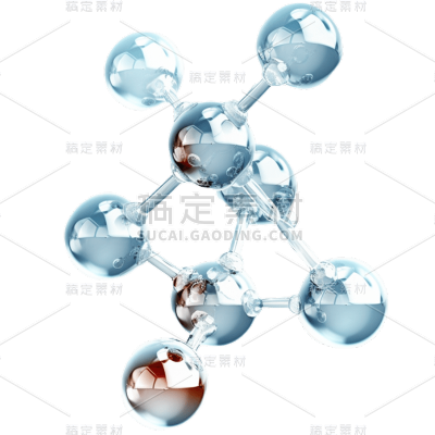 3D化学分子贴纸