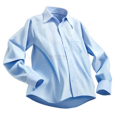 服饰系列清新感插画风吹干净衣服