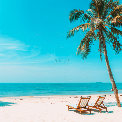 insMind Summer Background Tropical Sand Beach