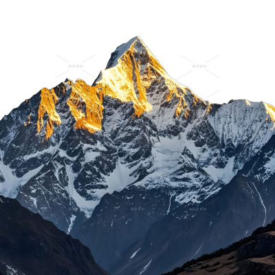 风光系列实景雪山山脉元素