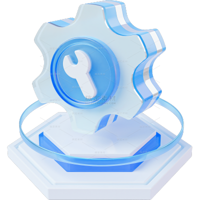 科技风系列3D科技图标贴纸