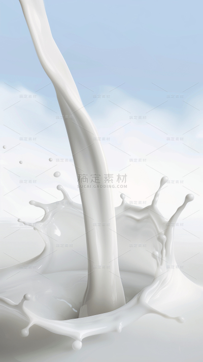 饮品系列牛奶滴溅海报背景