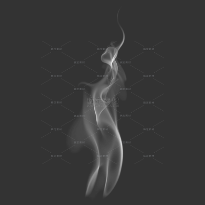 特效系列写实风上升白色烟雾元素