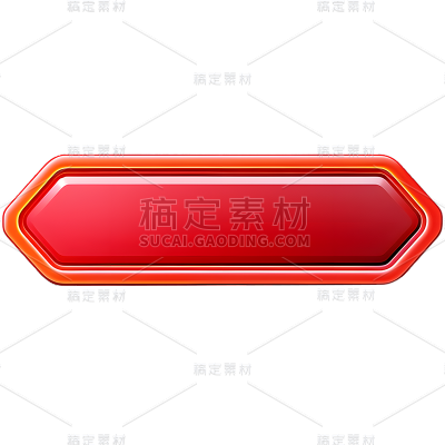 矢量红色按钮免抠元素