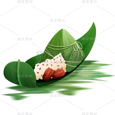端午节五月初五中国风插画粽子龙舟元素素材