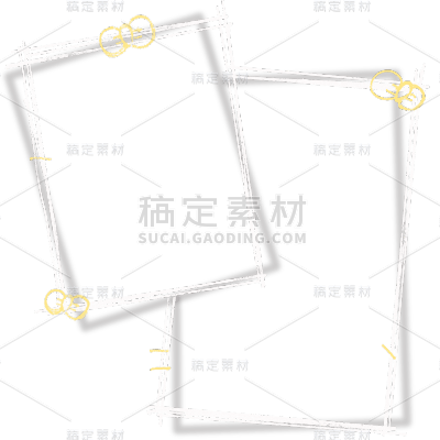 通用手绘线条标题框文本框边框元素