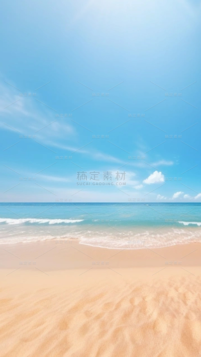 风光系列实景清新感阳光沙滩通用背景素材