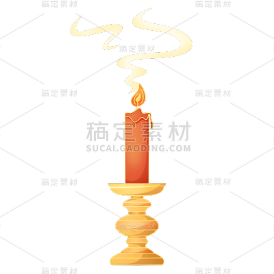 传统节日七月十五中元节祭祀纪念悼念蜡烛