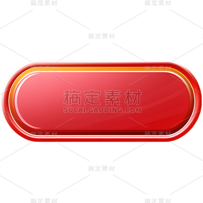 矢量红色按钮免抠元素