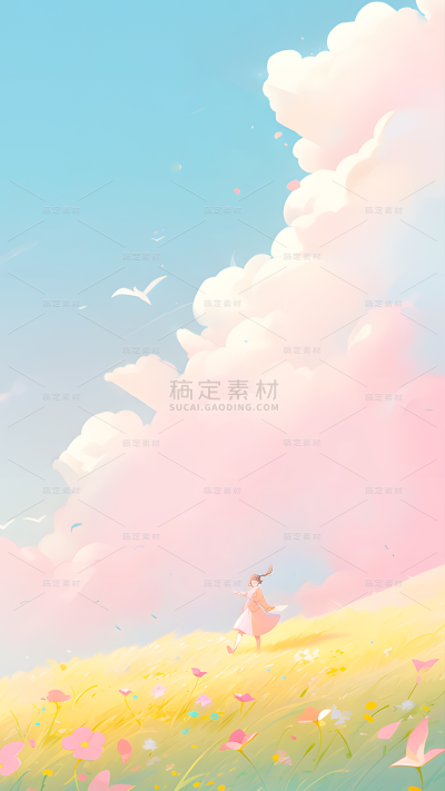 儿童节通用肌理草地场景背景图片素材