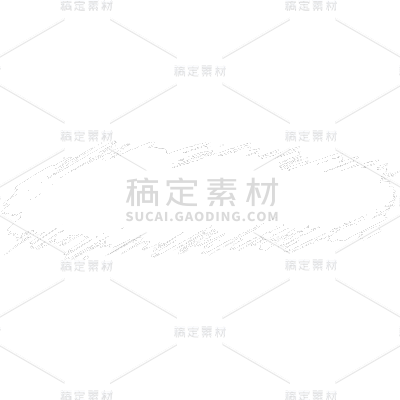 通用-横型连续笔刷贴纸几何系列