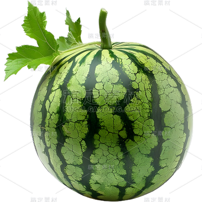 夏天通用实景绿色西瓜水果元素