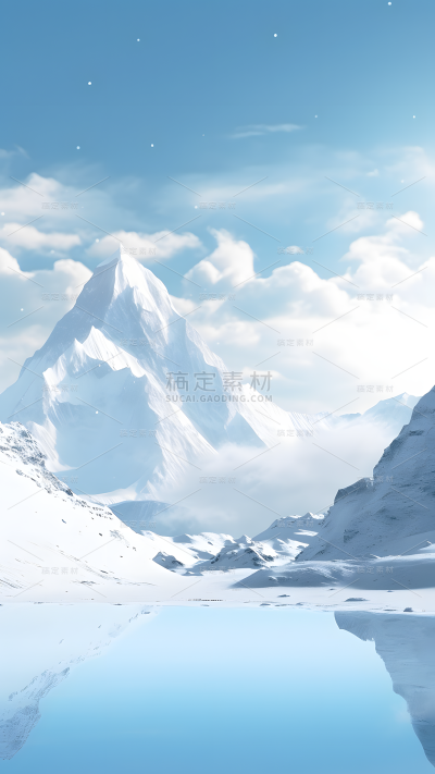 冬天冬季上新展台背景