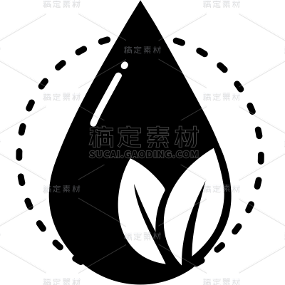 常规矢量水滴图标元素贴纸