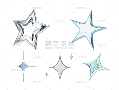 2309SC-素材组合-酸性金属星星