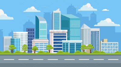 建筑系列城市建筑插画(td)