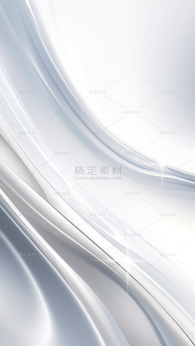 背景通用白色金属流体背景场景图片素材