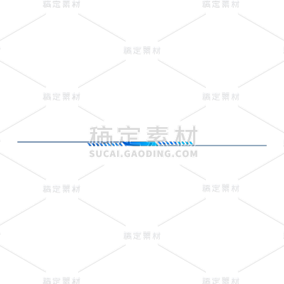简约科技蓝色分割线