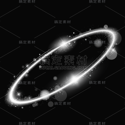 特效通用白色粒子光圈元素素材