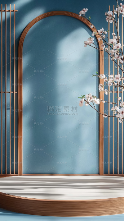 中国风通用新中式展台背景