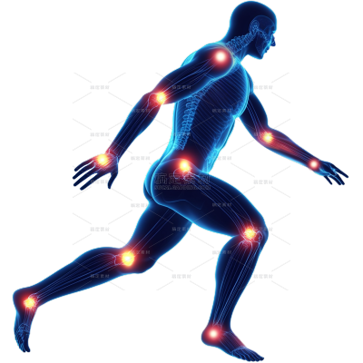 医疗系列3D人体多关节疼痛示意