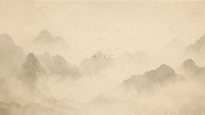 中国风系列水墨风山水插画图片