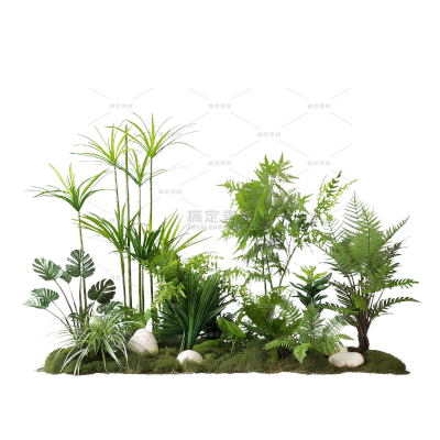 植物系列写实风植物草丛元素