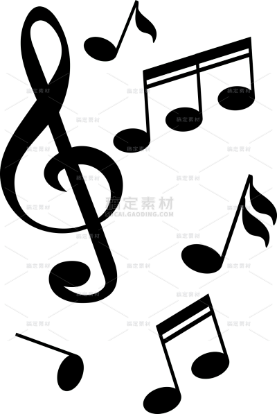 装饰通用矢量黑色音符元素素材