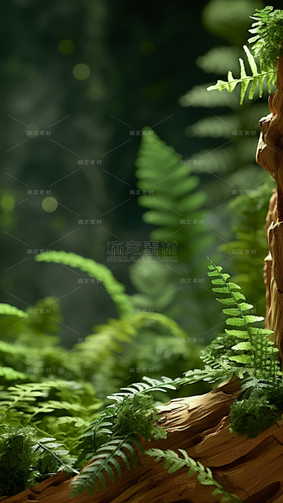 通用电商促销户外绿植场景3D立体C4D场景背景图片素材