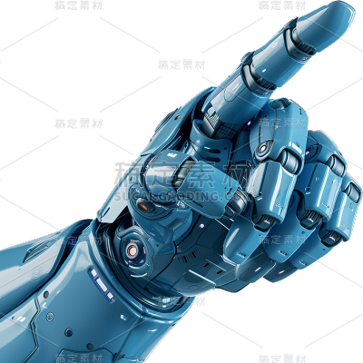 科技风通用3D智能机器人手部元素素材