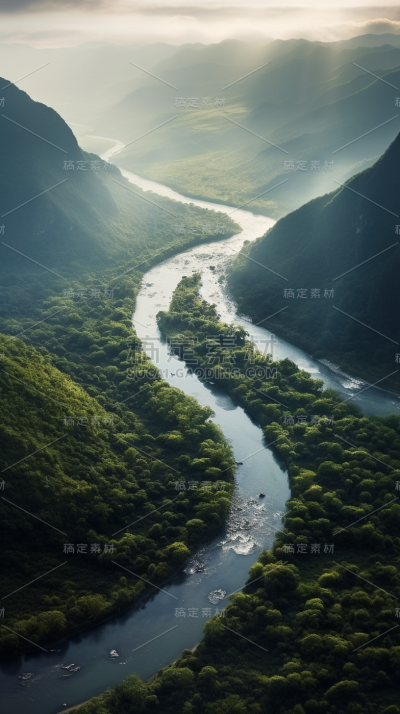 山川河流山峰景观风景壁纸