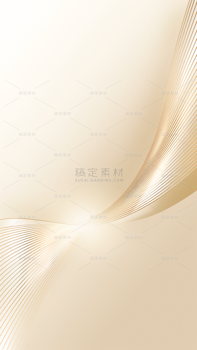 背景通用金色曲线光效背景图片素材
