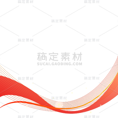 建党节通用红色渐变党建线条元素