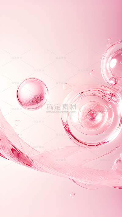医疗系列粉色系大分子背景