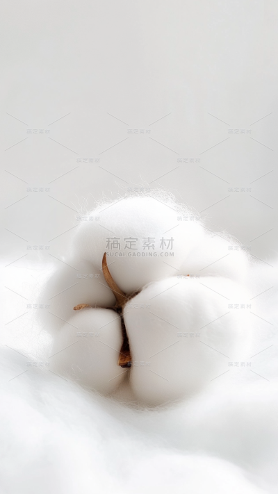 植物系列写实棉花棉花团图片背景
