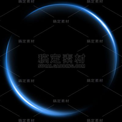 特效通用蓝色光圈元素素材