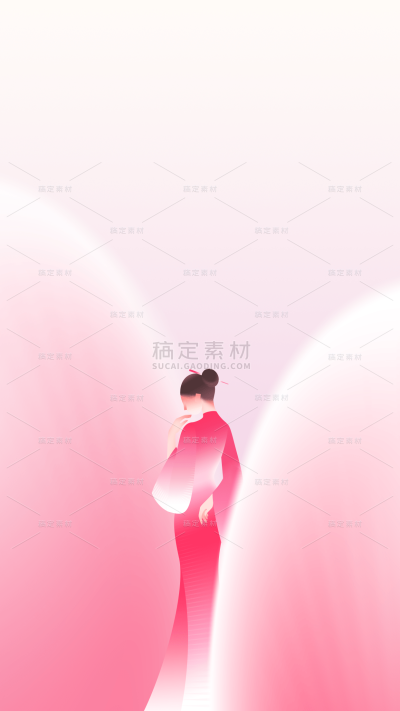 三八妇女节弥散渐变女性人物背景