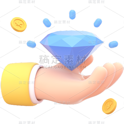 金融理财保险3D立体C4D软3D组合元素素材