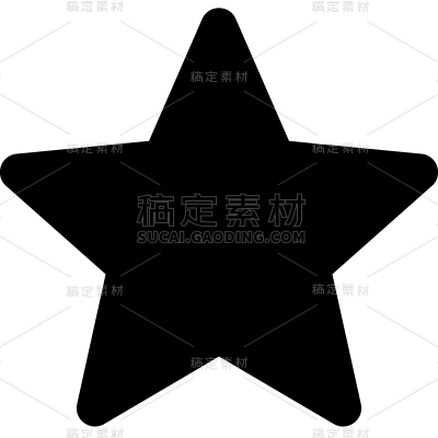 通用扁平风五角星矢量图图标贴纸元素素材