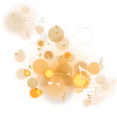 装饰系列弥散光影奢华感音符曲谱元素