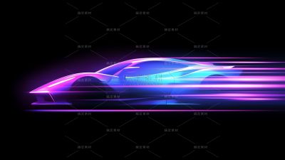 常规系列炫光渐变跑车通用元素素材