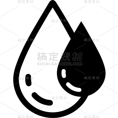 常规矢量水滴图标元素贴纸