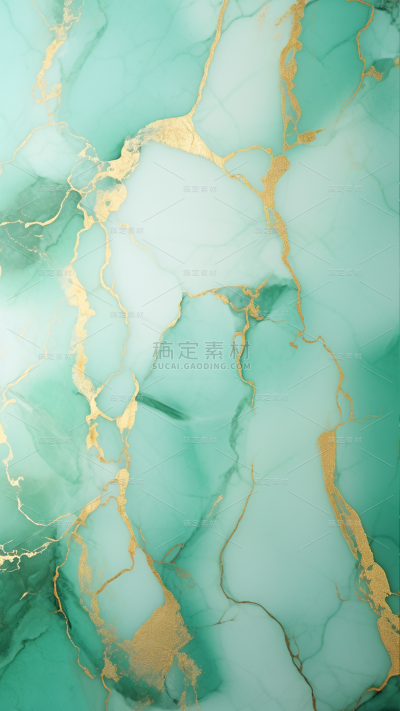 纹理绿色绿色鎏金大理石纹理背景图片素材