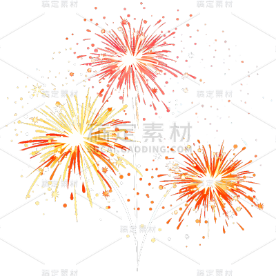 彩色烟花静态贴纸