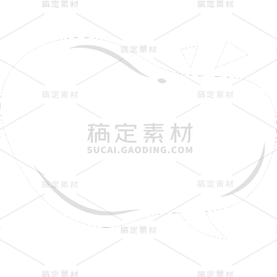 边框通用简约风手绘卡通纯色对话框贴纸元素素材