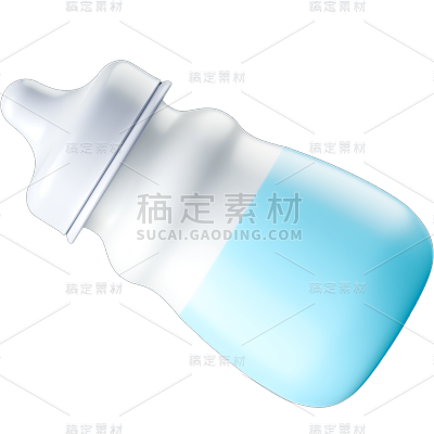 立体风奶瓶贴纸